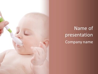 Infant Tasty Mother PowerPoint Template