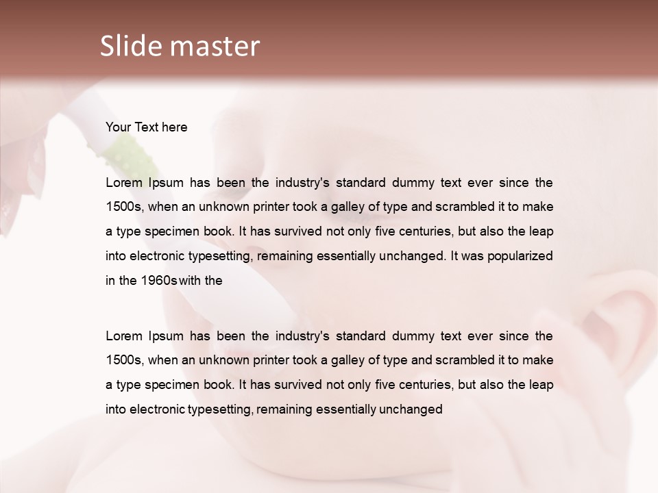 Infant Tasty Mother PowerPoint Template