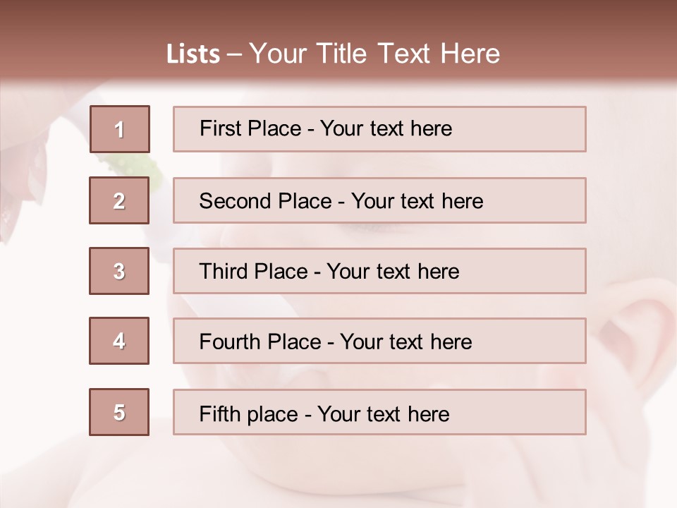Infant Tasty Mother PowerPoint Template