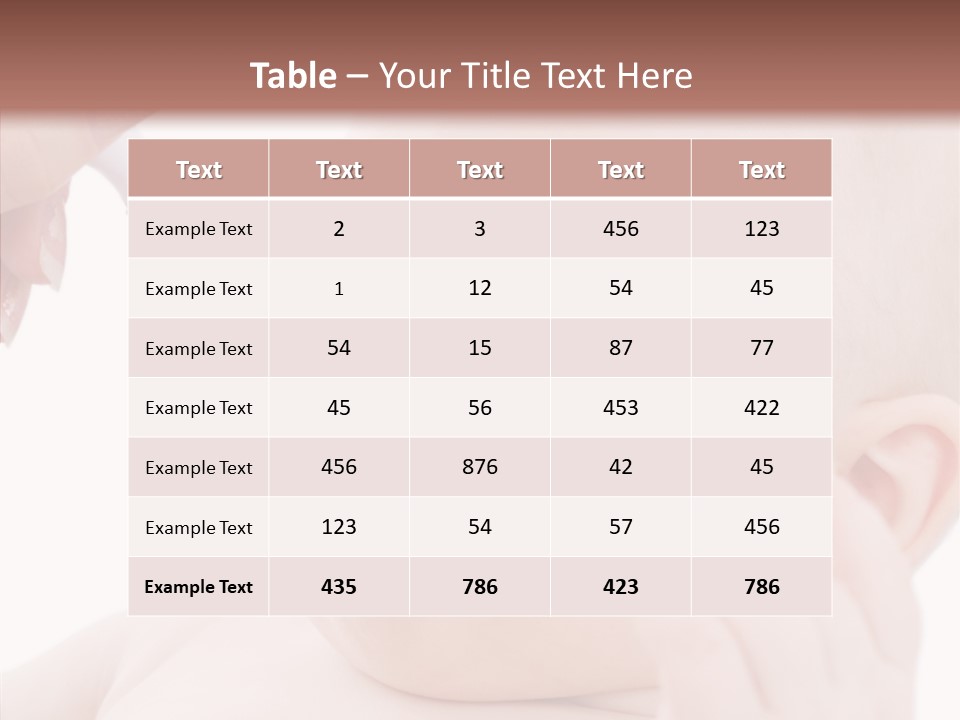 Infant Tasty Mother PowerPoint Template