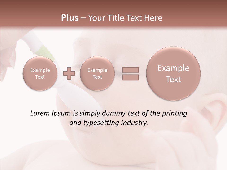 Infant Tasty Mother PowerPoint Template