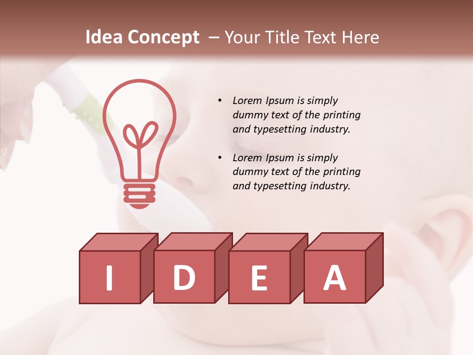 Infant Tasty Mother PowerPoint Template