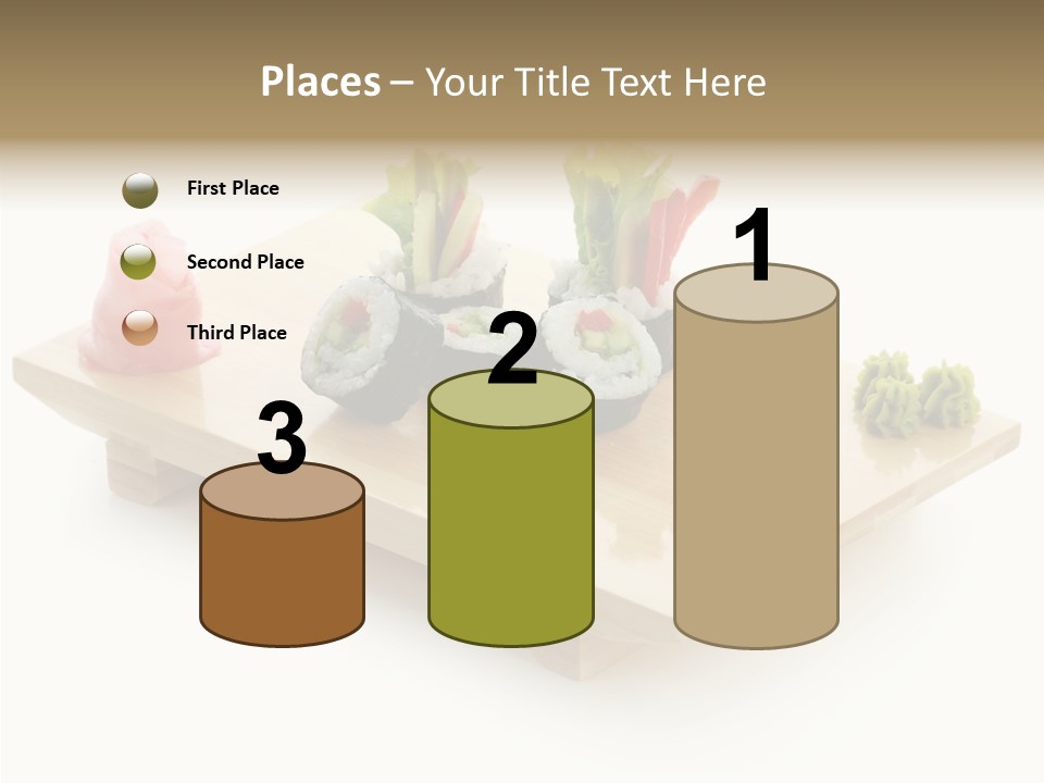 Tuna Cooked Sushi PowerPoint Template