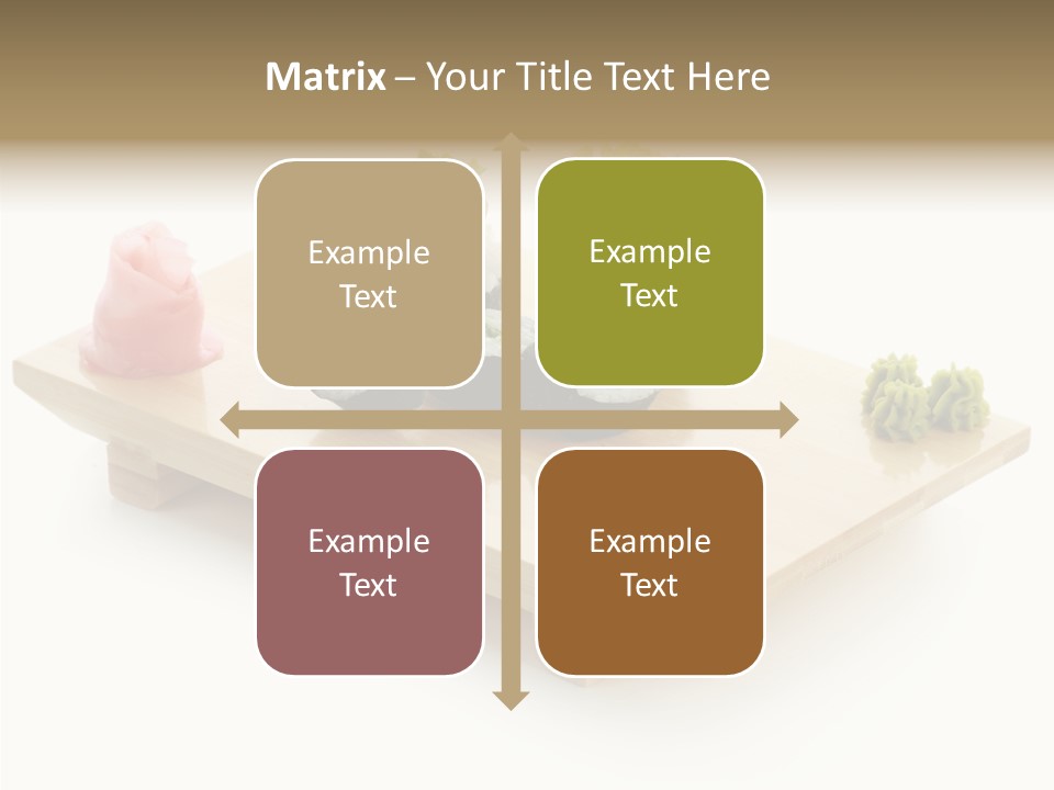 Tuna Cooked Sushi PowerPoint Template