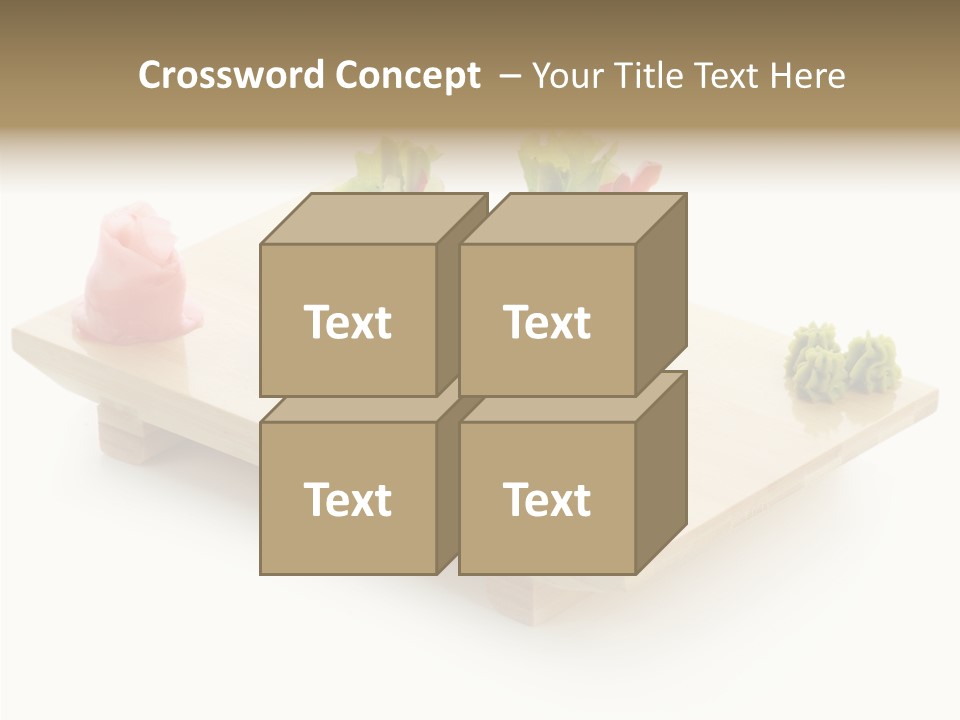 Tuna Cooked Sushi PowerPoint Template