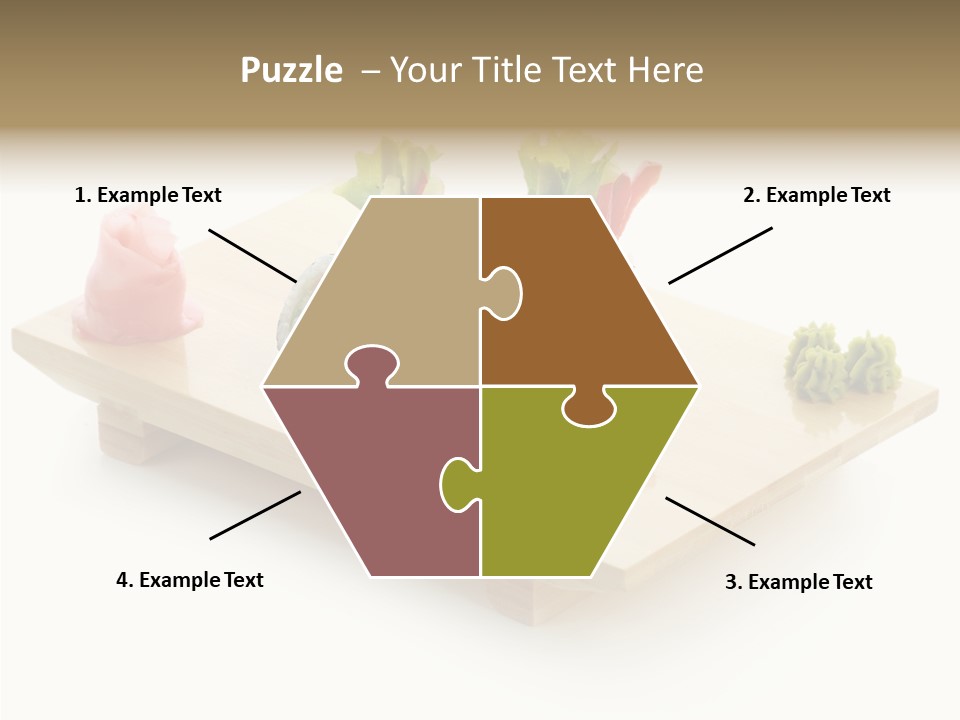 Tuna Cooked Sushi PowerPoint Template