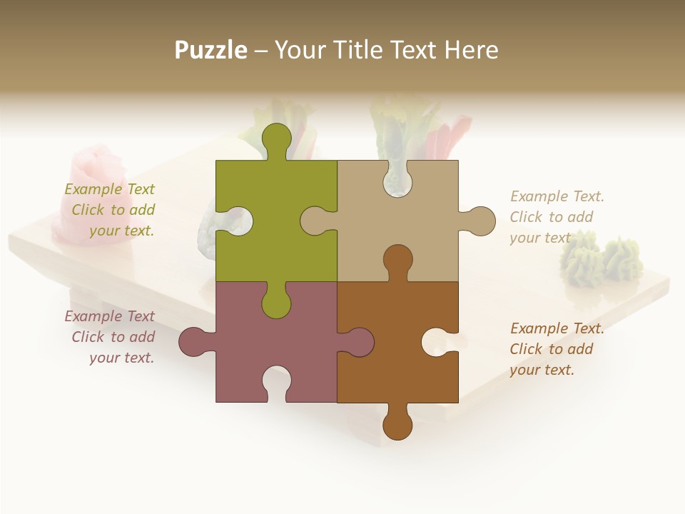 Tuna Cooked Sushi PowerPoint Template