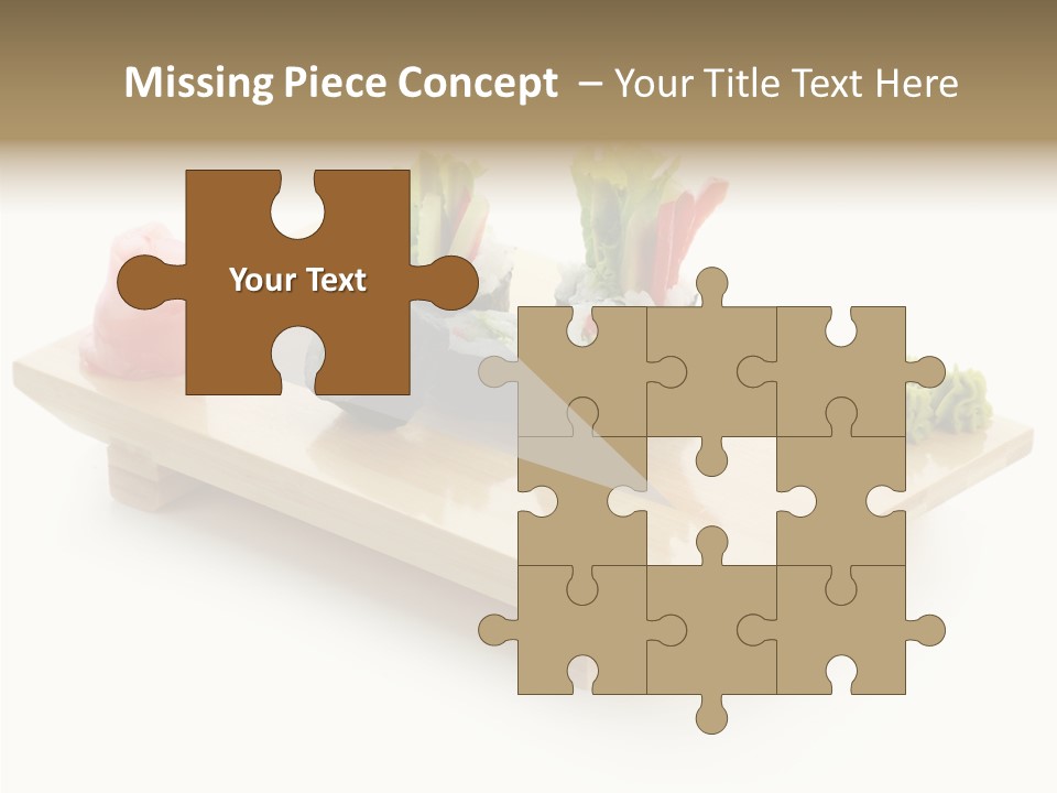 Tuna Cooked Sushi PowerPoint Template