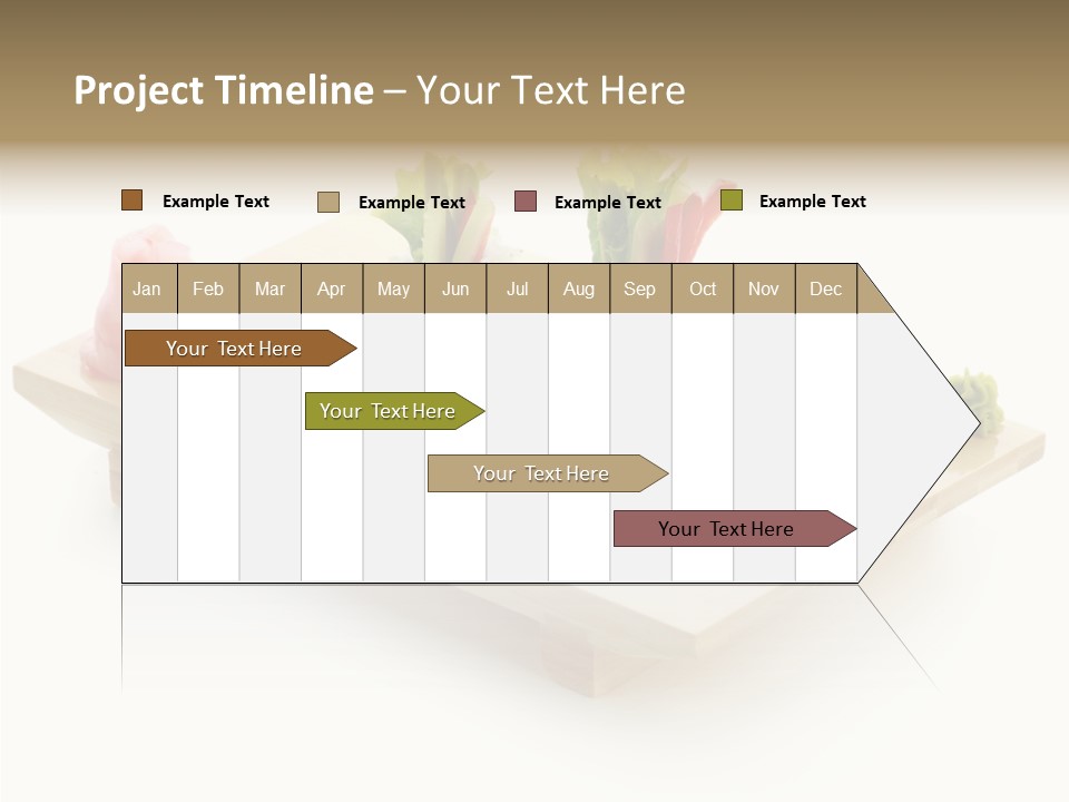 Tuna Cooked Sushi PowerPoint Template