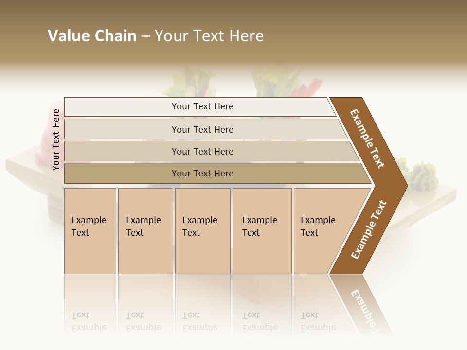 Tuna Cooked Sushi PowerPoint Template