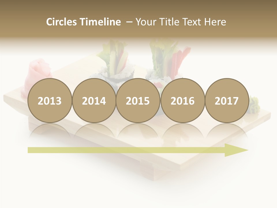 Tuna Cooked Sushi PowerPoint Template