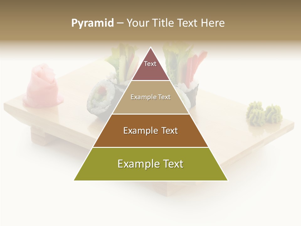 Tuna Cooked Sushi PowerPoint Template