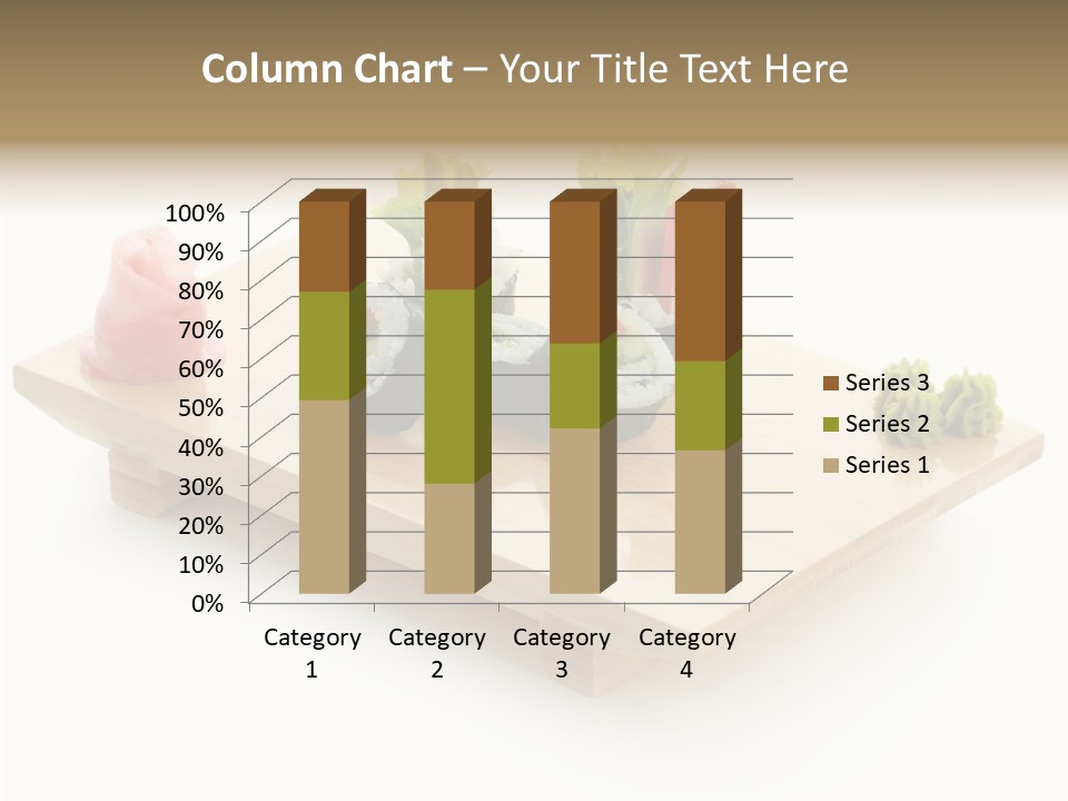 Tuna Cooked Sushi PowerPoint Template