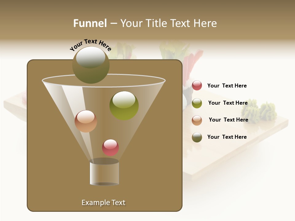 Tuna Cooked Sushi PowerPoint Template