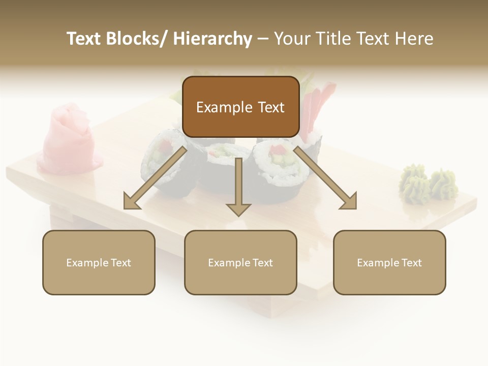 Tuna Cooked Sushi PowerPoint Template