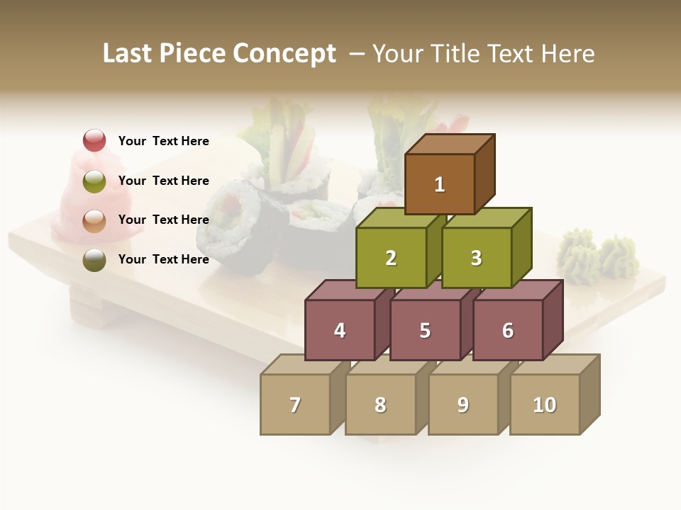 Tuna Cooked Sushi PowerPoint Template