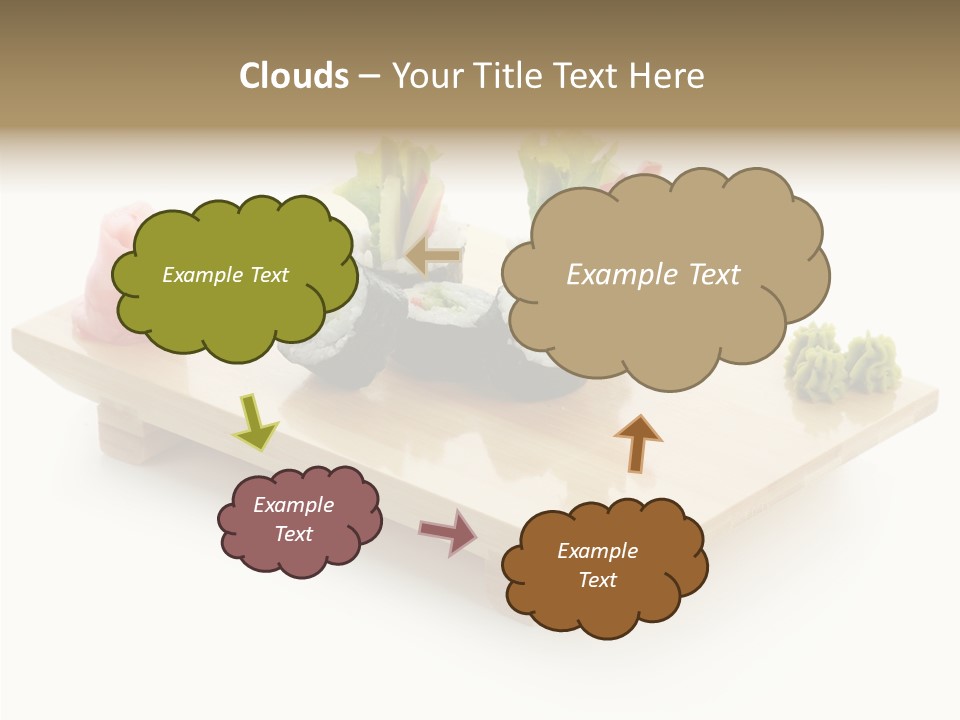 Tuna Cooked Sushi PowerPoint Template