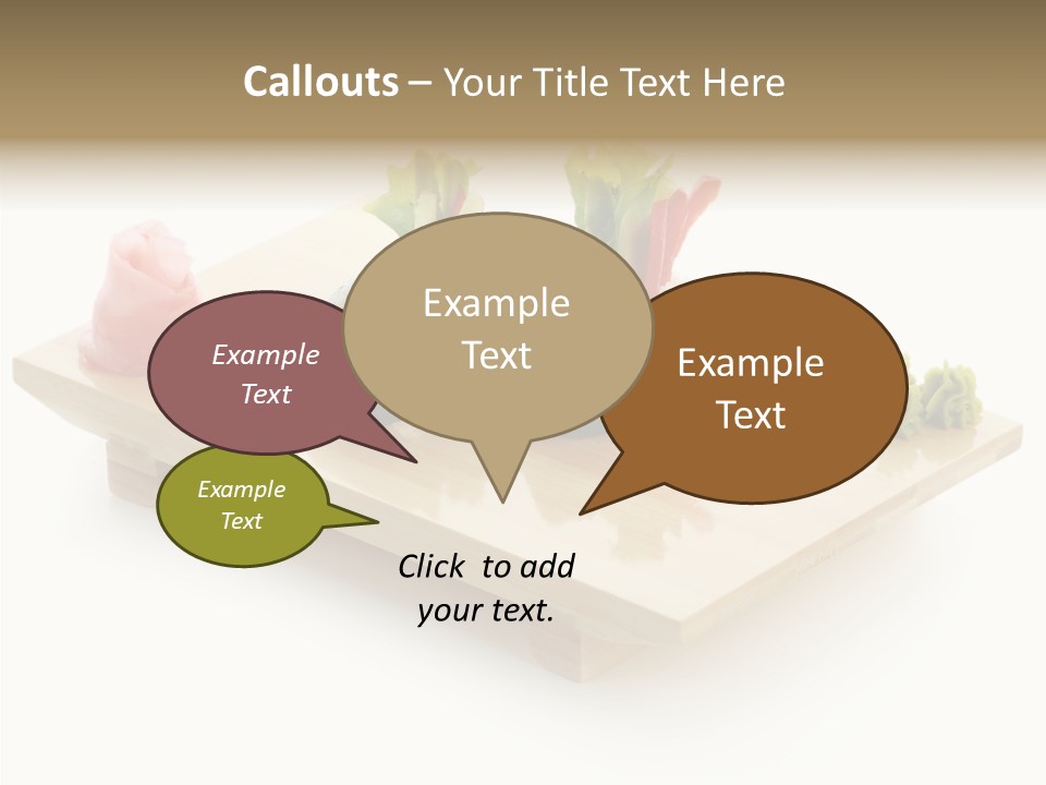 Tuna Cooked Sushi PowerPoint Template