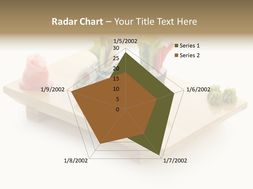 Tuna Cooked Sushi PowerPoint Template