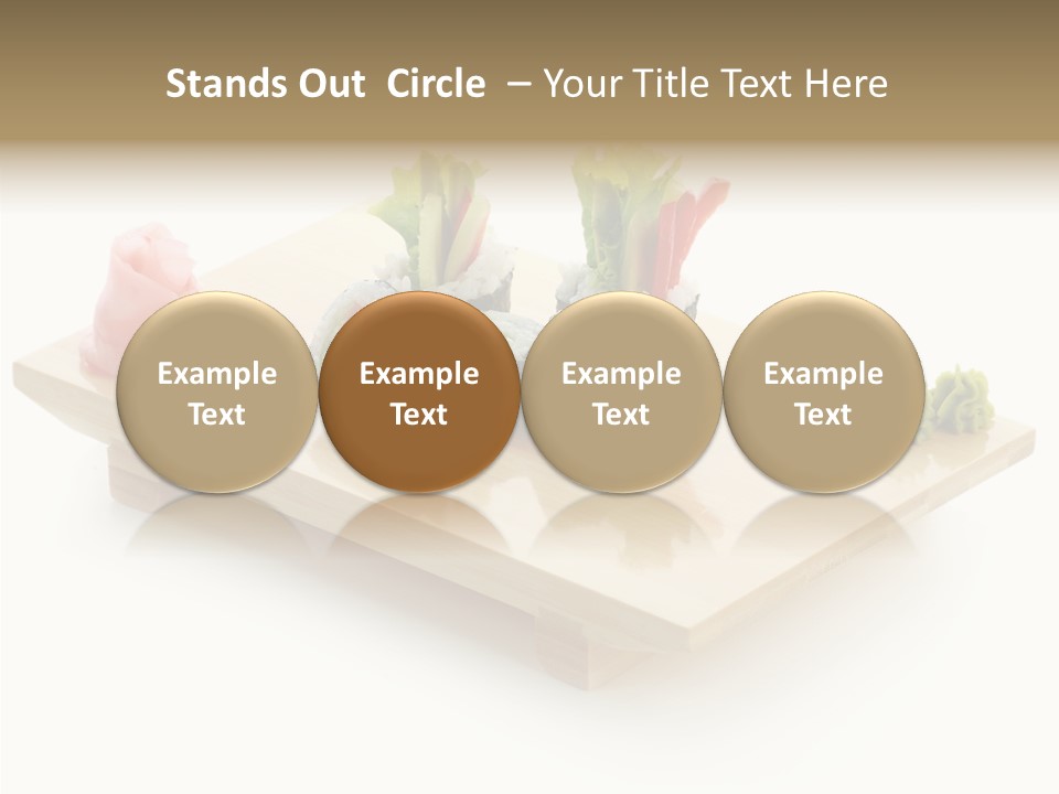 Tuna Cooked Sushi PowerPoint Template