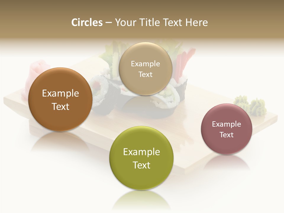 Tuna Cooked Sushi PowerPoint Template