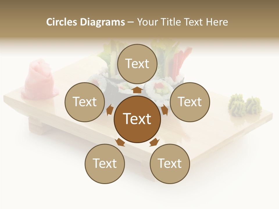 Tuna Cooked Sushi PowerPoint Template