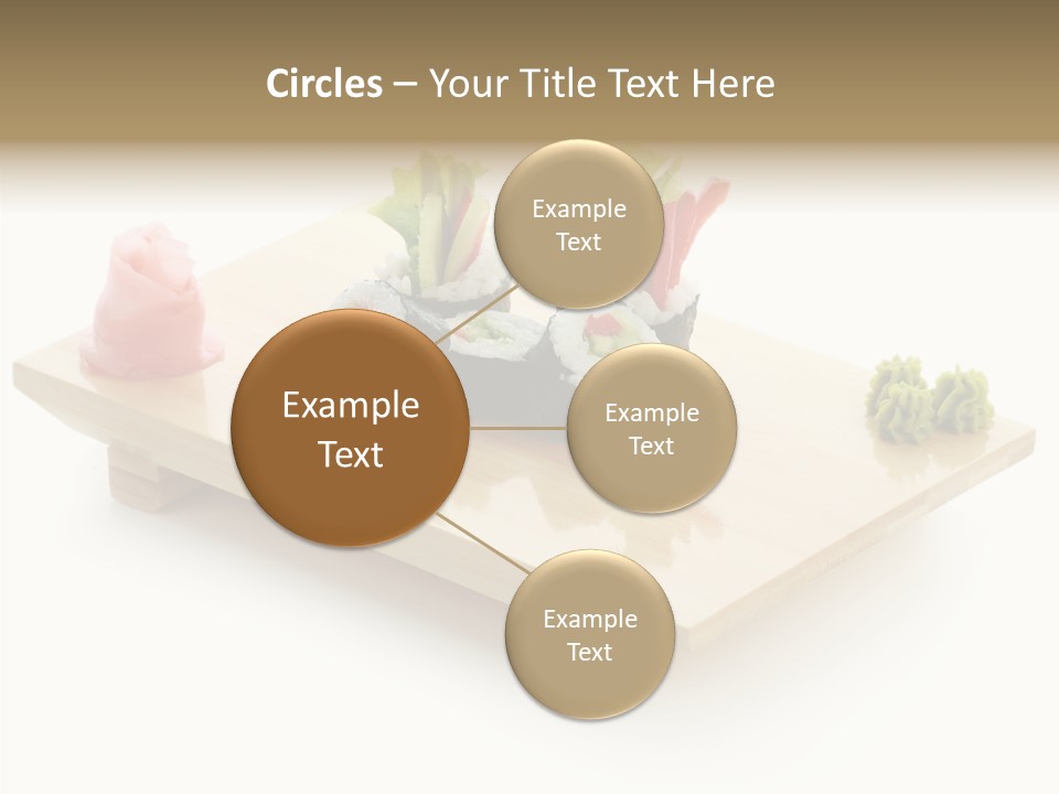 Tuna Cooked Sushi PowerPoint Template