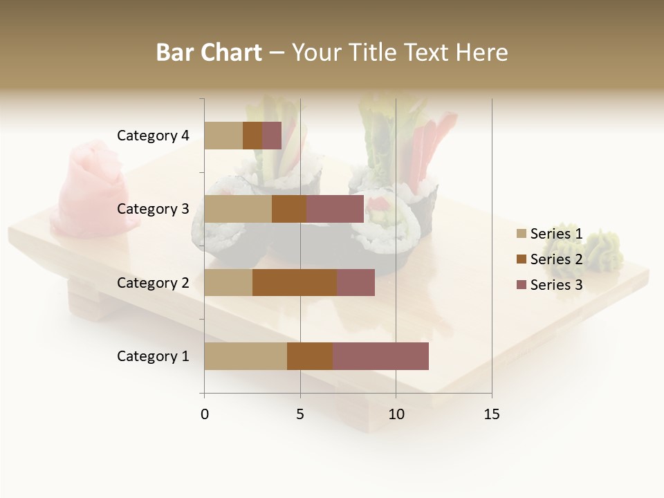 Tuna Cooked Sushi PowerPoint Template
