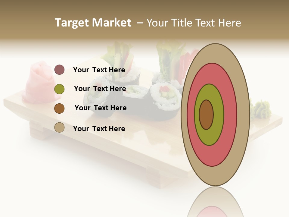 Tuna Cooked Sushi PowerPoint Template