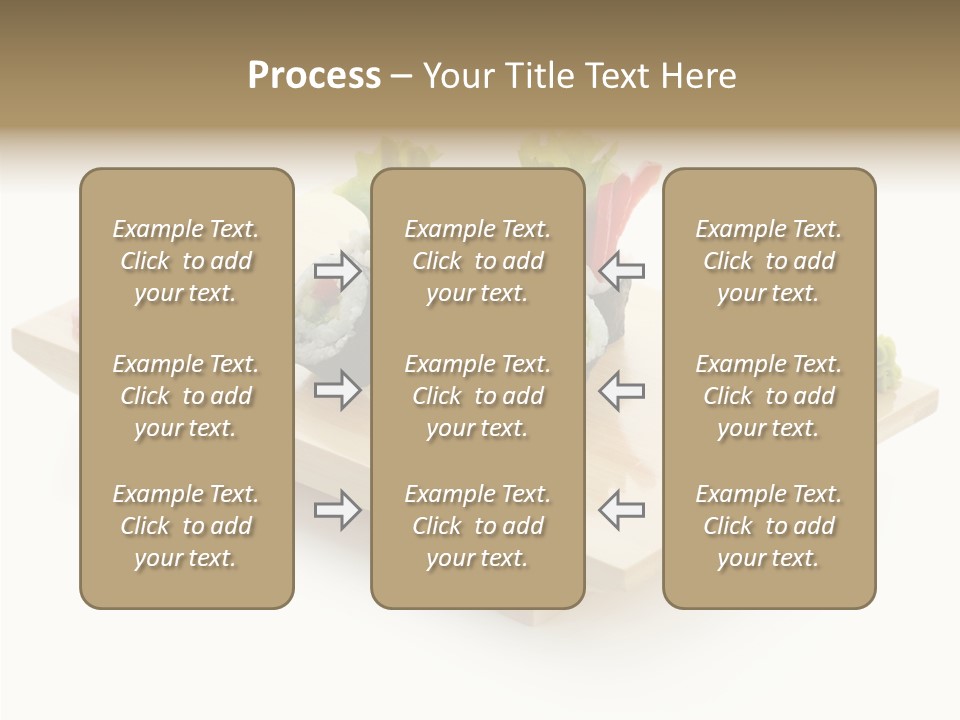 Tuna Cooked Sushi PowerPoint Template