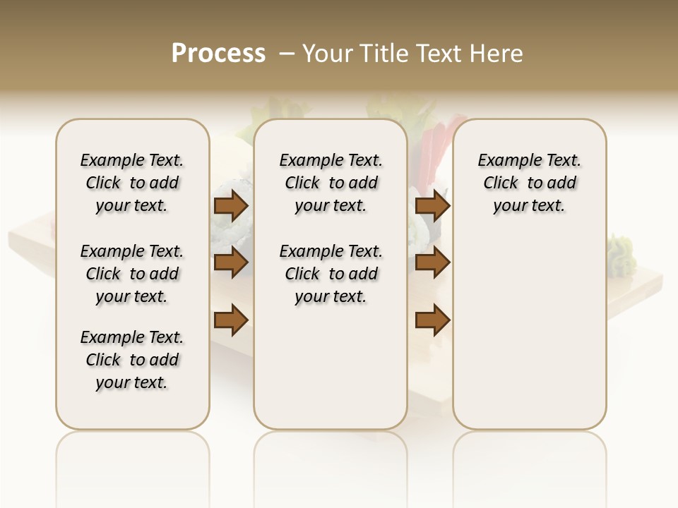 Tuna Cooked Sushi PowerPoint Template