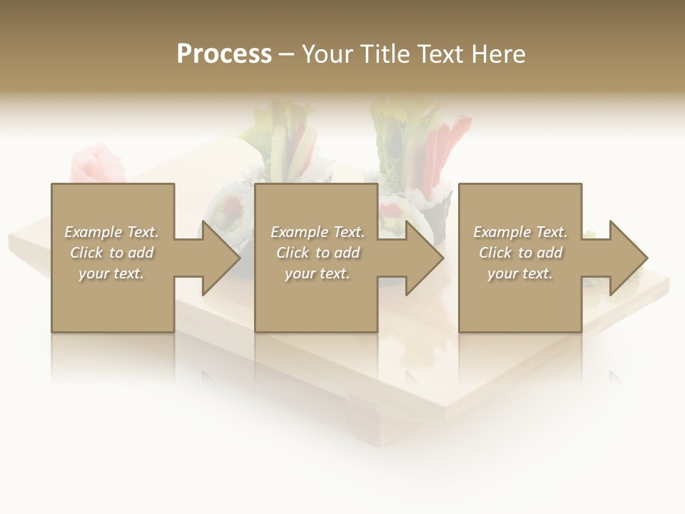 Tuna Cooked Sushi PowerPoint Template