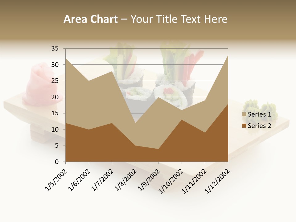 Tuna Cooked Sushi PowerPoint Template