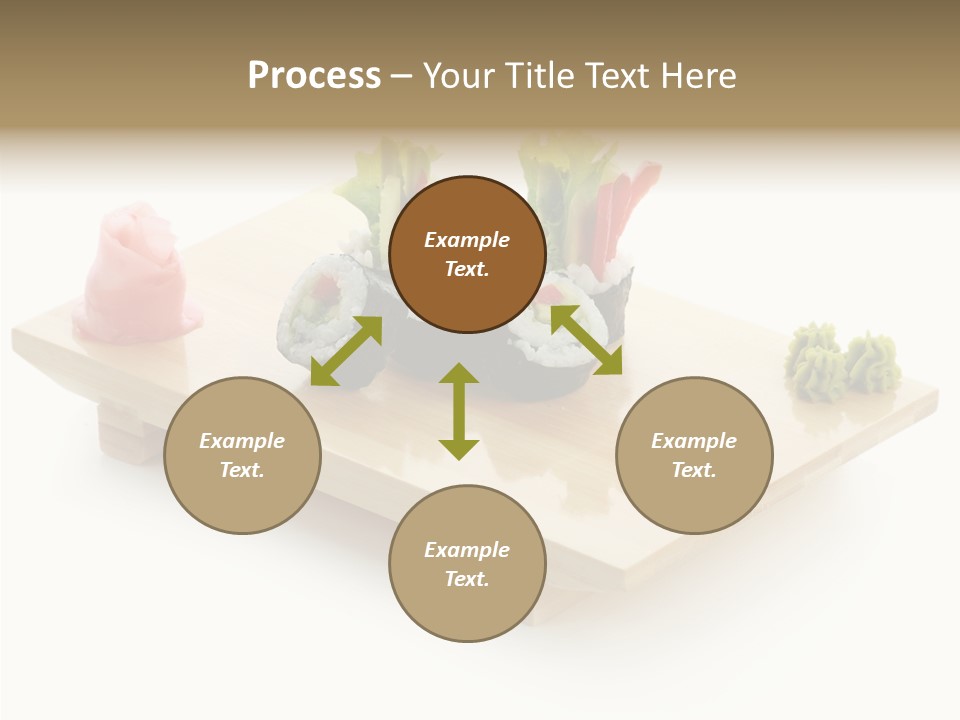 Tuna Cooked Sushi PowerPoint Template