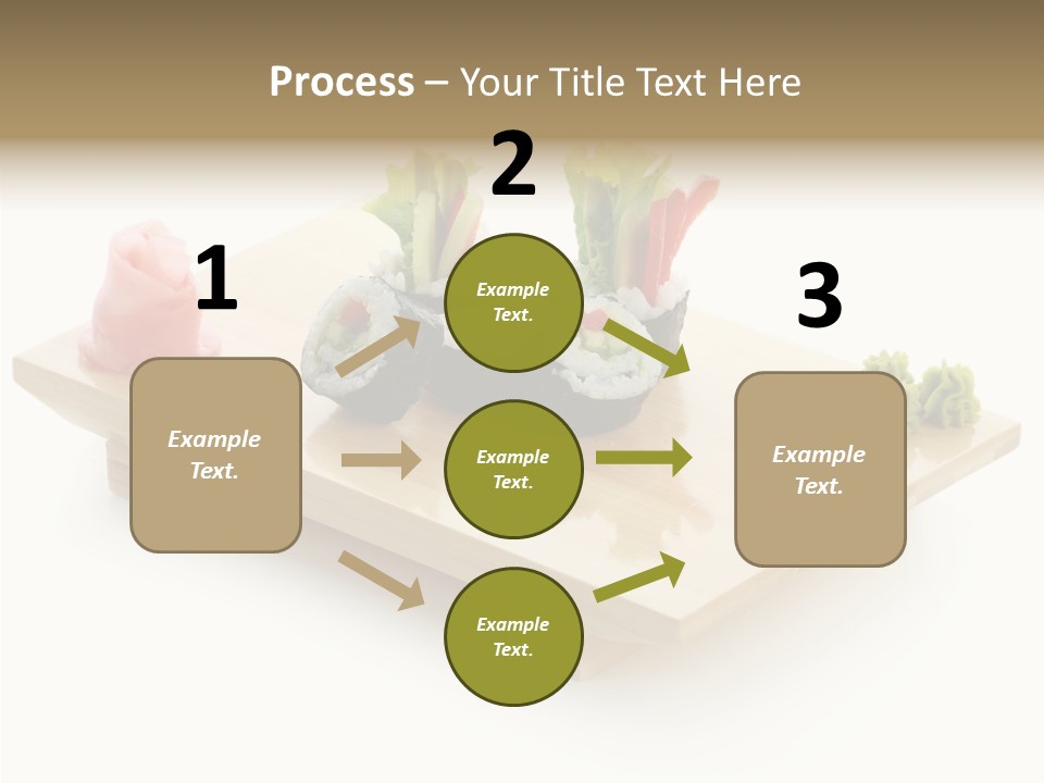 Tuna Cooked Sushi PowerPoint Template