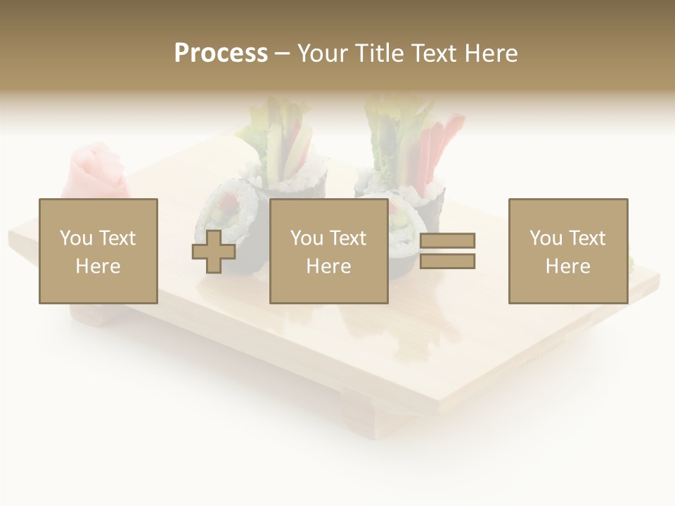 Tuna Cooked Sushi PowerPoint Template