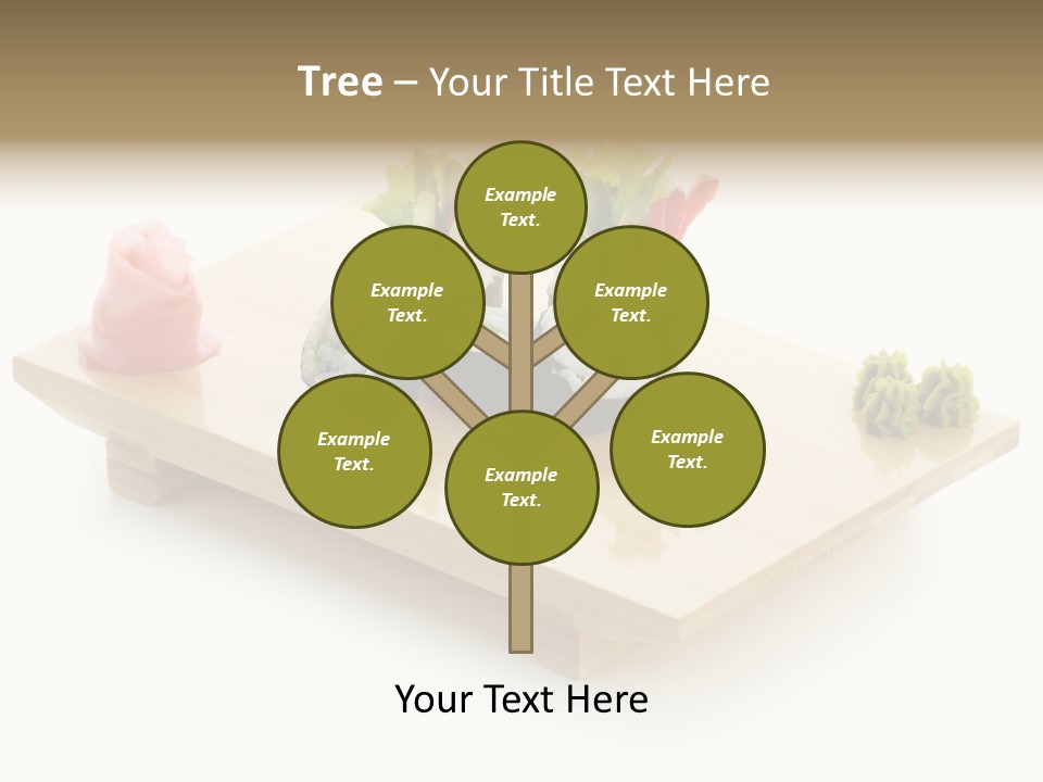 Tuna Cooked Sushi PowerPoint Template