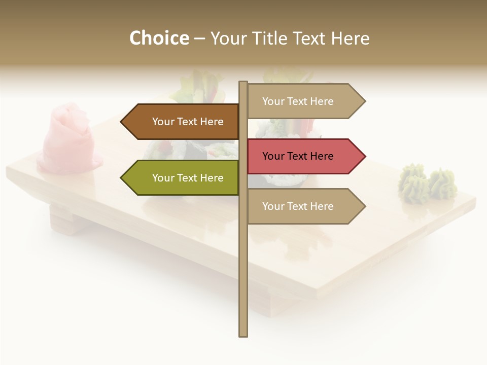 Tuna Cooked Sushi PowerPoint Template