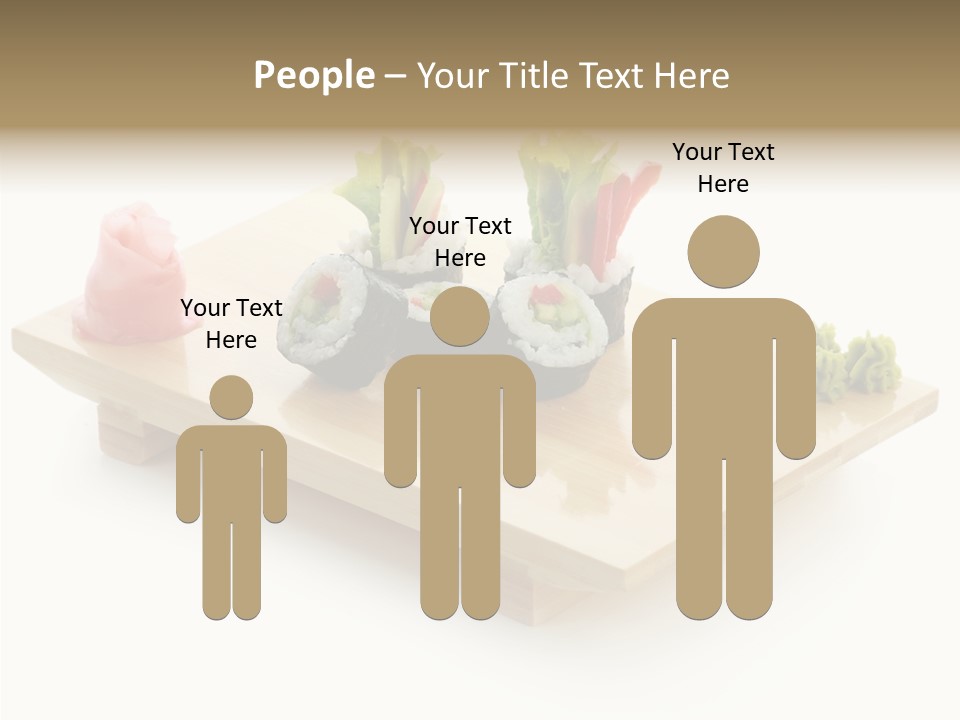 Tuna Cooked Sushi PowerPoint Template