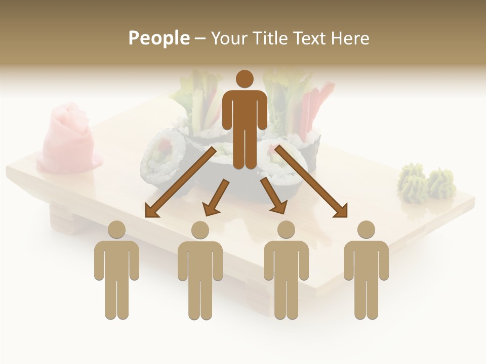 Tuna Cooked Sushi PowerPoint Template