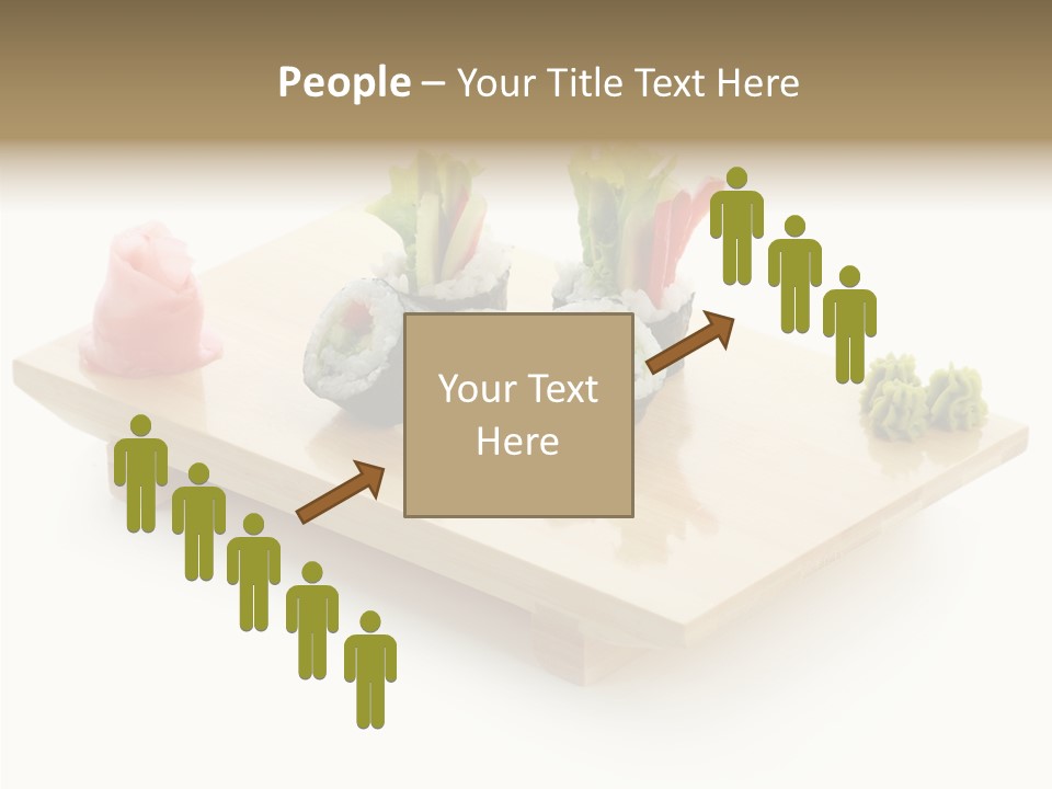 Tuna Cooked Sushi PowerPoint Template