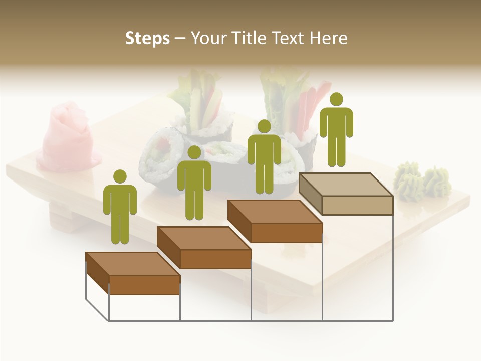 Tuna Cooked Sushi PowerPoint Template