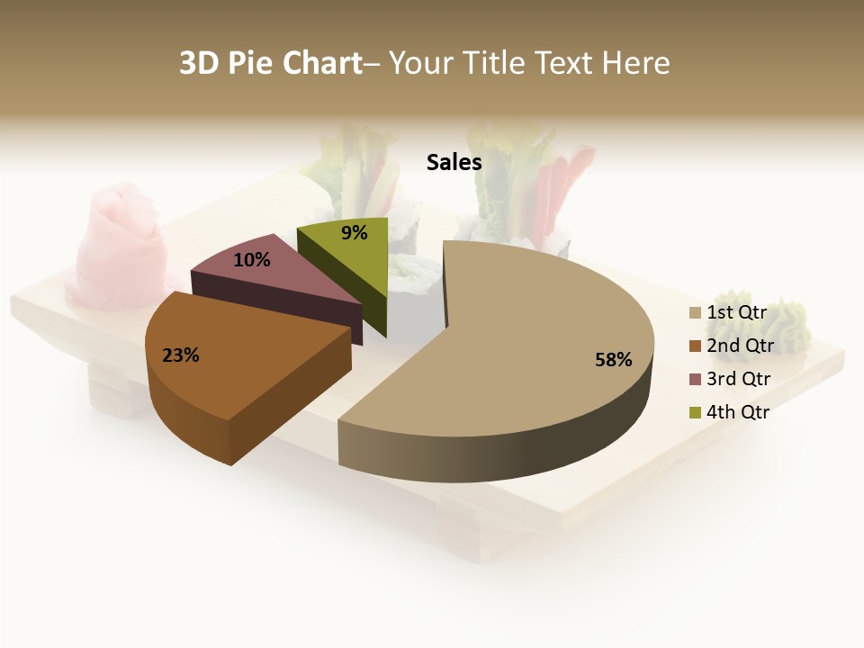 Tuna Cooked Sushi PowerPoint Template