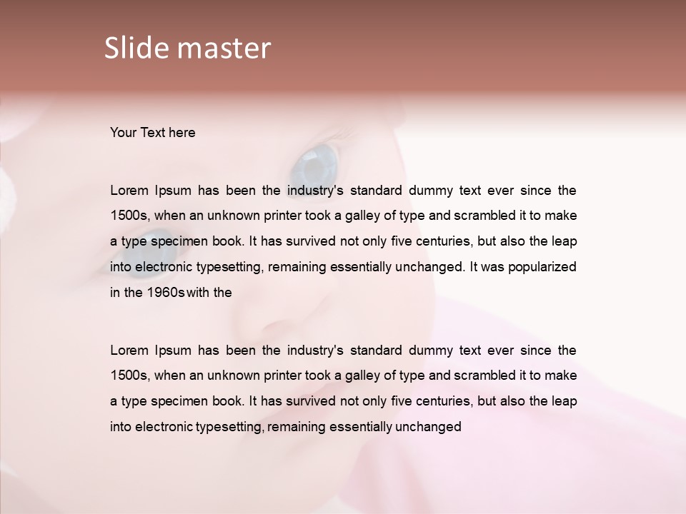 Precious Vitality Baby PowerPoint Template