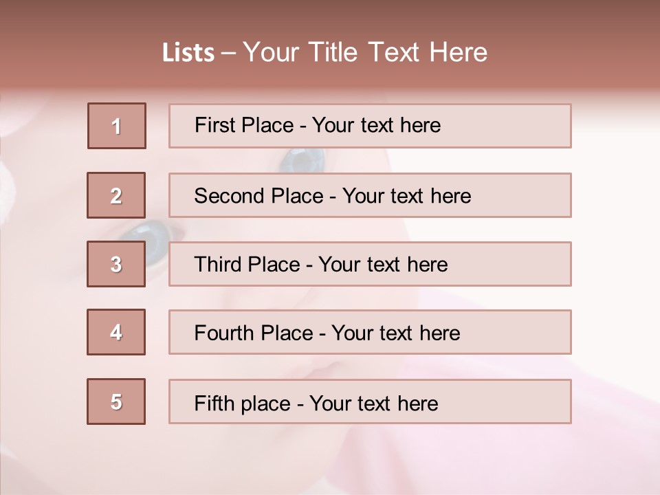 Precious Vitality Baby PowerPoint Template