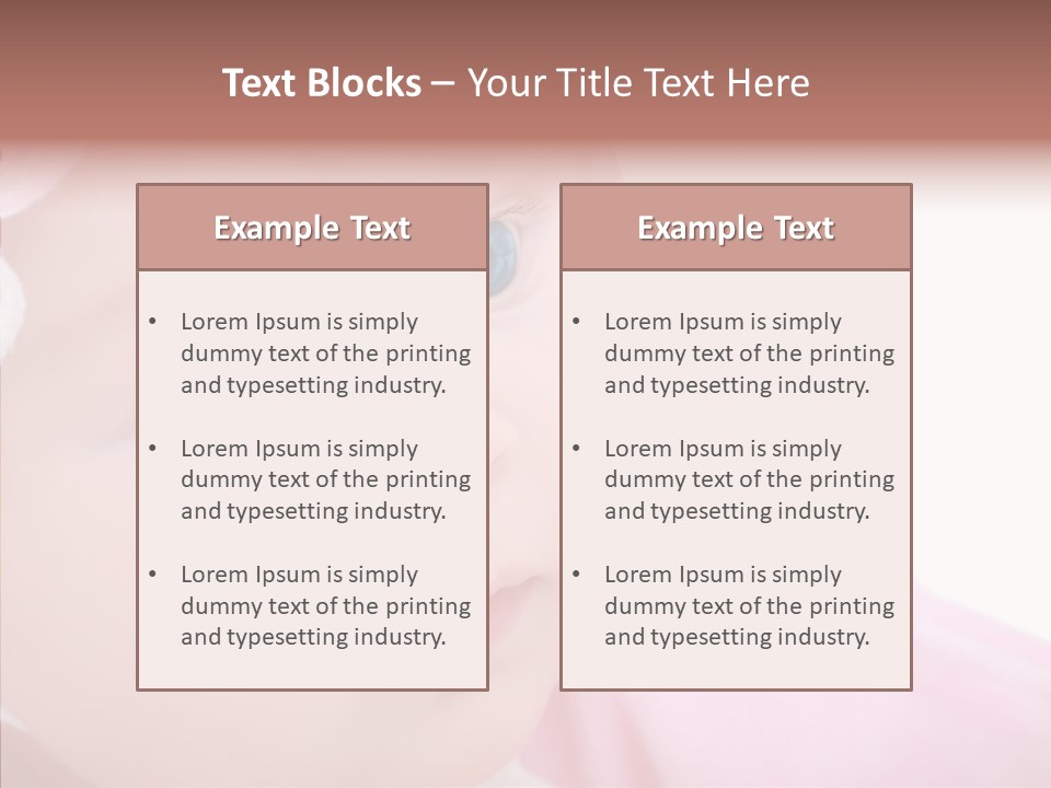 Precious Vitality Baby PowerPoint Template