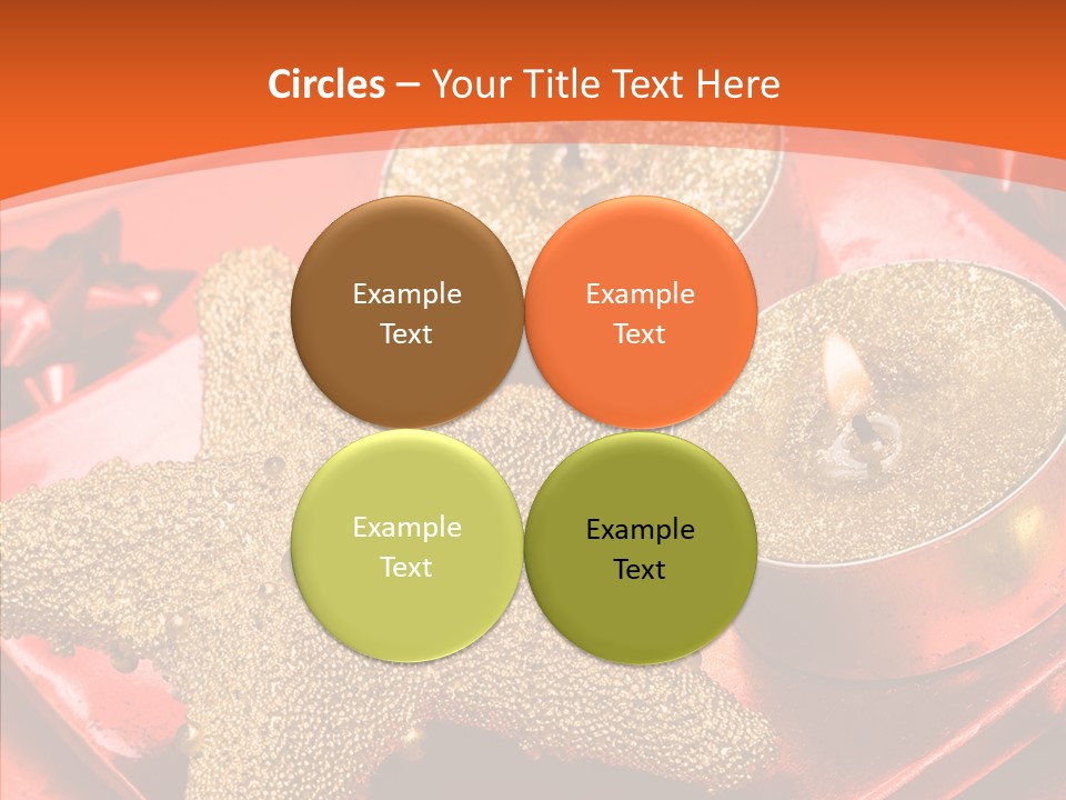 Gold Fire Year PowerPoint Template