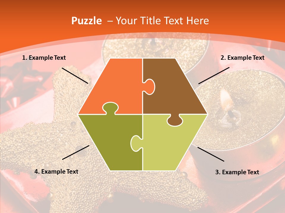 Gold Fire Year PowerPoint Template