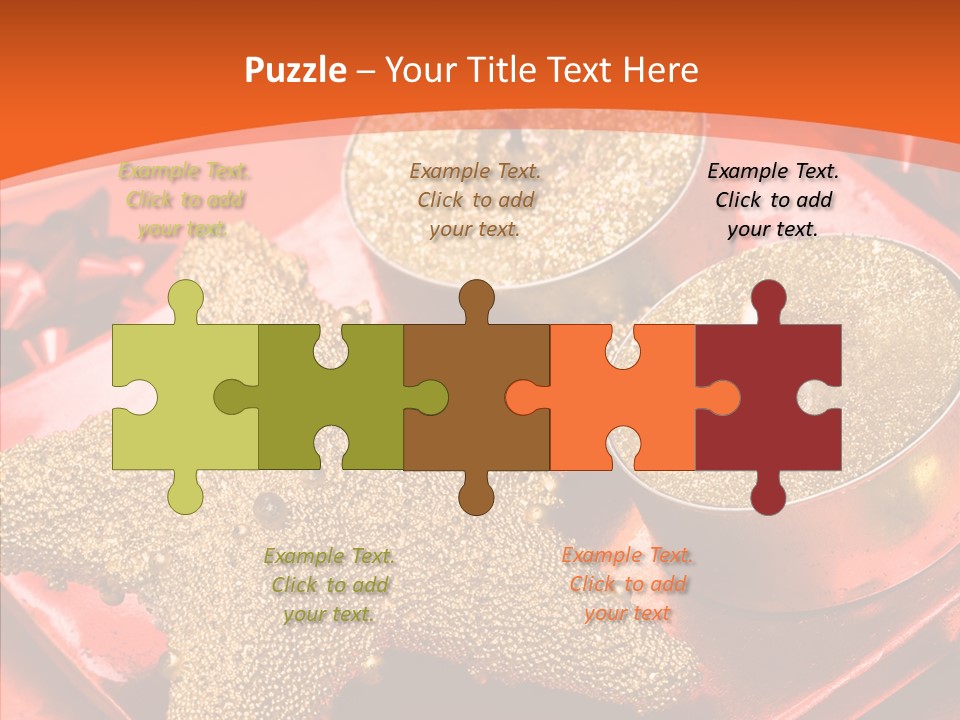 Gold Fire Year PowerPoint Template