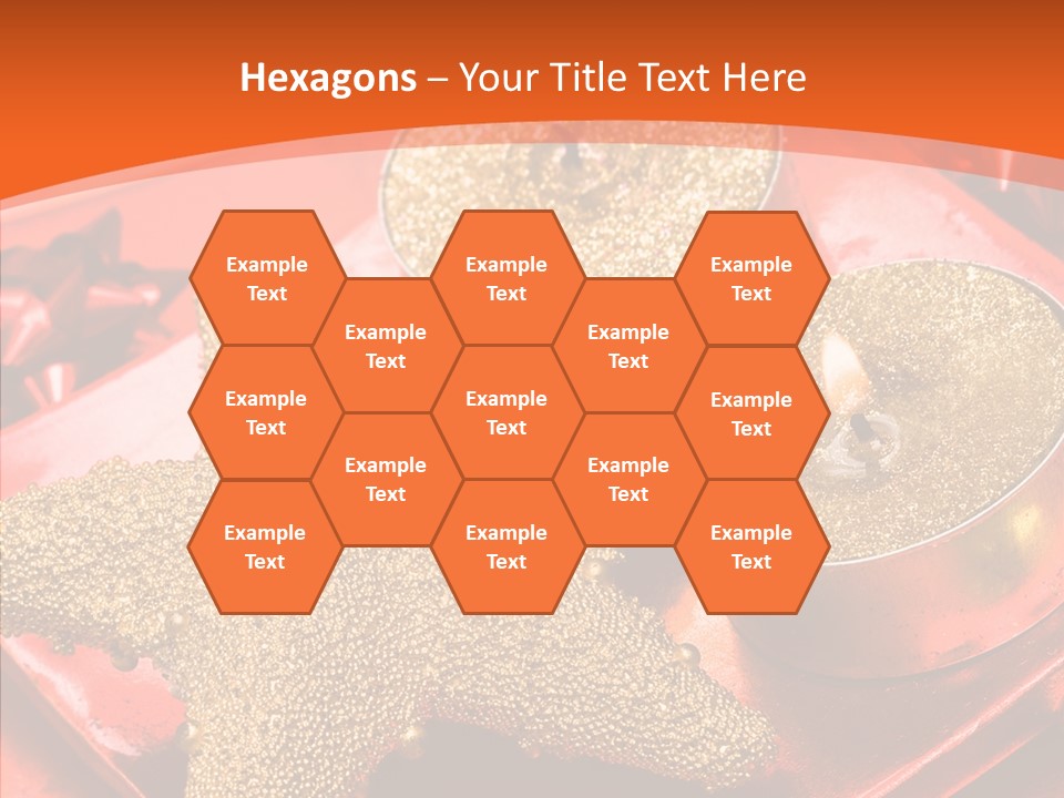 Gold Fire Year PowerPoint Template